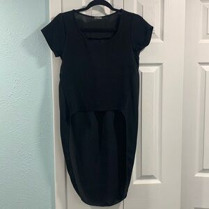 Black Charlotte Russe Hi Low Blouse